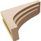 Ekena Millwork 4"W x 12"D x 8"H Classic Rockford Rough Cedar Woodgrain TimberThane Corbel, Primed Tan CORUR04X12X08ROCRCPR - alternate 2